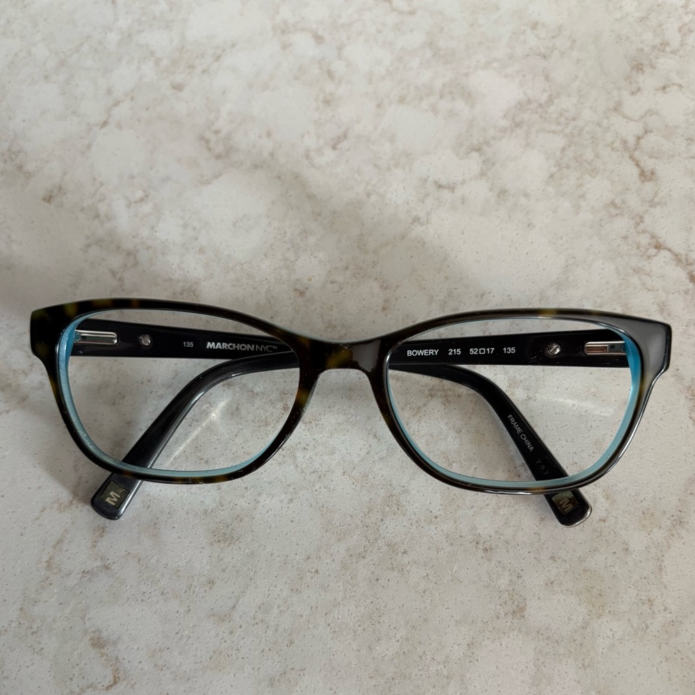 Vintage Marchon NYC Cat Eye Glasses Style 215 Excellent Condition